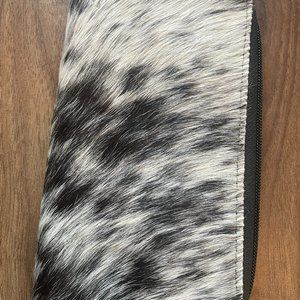 MYRA BLACK & WHITE COW WALLET